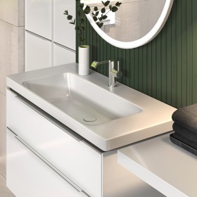 Villeroy & Boch Subway 3.0 Schrankwaschtisch 100 cm, mit 1 Hahnloch, ohne Überlauf