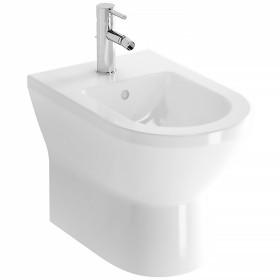 VitrA Integra Stand-Bidet mit Überlaufloch, 1 Hahnloch mittig, ohne seitliche Löcher