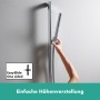 hansgrohe Pulsify S Duschset 100 1 Strahlart mit Duschstange 65 cm, EcoSmart