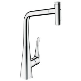 hansgrohe Metris Select M71 Einhebel-Küchenmischer 320, Ausziehbrause, 2jet, sBox