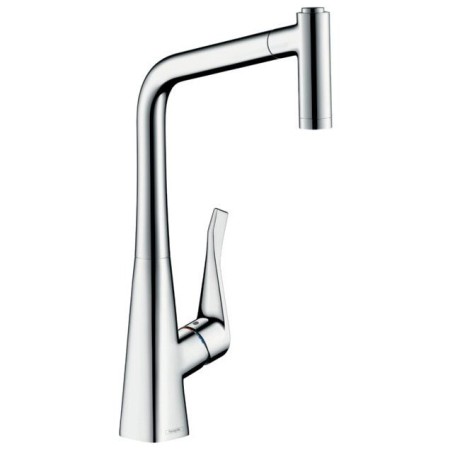 hansgrohe Metris M71 Einhebel-Küchenmischer 320, Ausziehbrause, 2jet, sBox