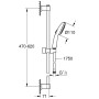 GROHE Vitalio Start 110 Brausestangenset 60 cm mit 2 Strahlarten