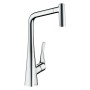 hansgrohe Metris M71 Einhebel-Küchenarmatur 320 Eco, Ausziehbrause, 2jet