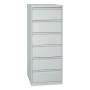 Wolfstahl Karteischrank stahl 6 Schubladen 53 x 62 x 132 cm lichtgrau
