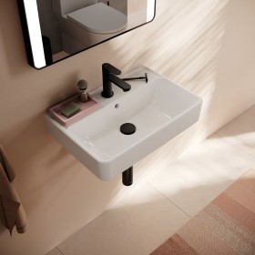 hansgrohe Xanuia Q Waschtisch Compact 550/370 mit Hahnloch und Überlauf, SmartClean hansgrohe Xanuia Q Waschtisch Compact 550/370 mit Hahnloch und Überlauf, SmartClean