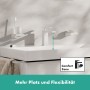 hansgrohe Tecturis E Einhebel-Waschtischarmatur 110 wassersparend+ mit Zugstangen-Ablaufgarnitur