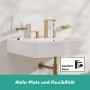 hansgrohe Tecturis E 3-Loch Waschtischarmatur 150 wassersparend+ mit Push-Open Ablaufgarnitur