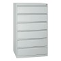 Wolfstahl Karteischrank stahl 6 Schubladen 76 x 62 x 132 cm lichtgrau