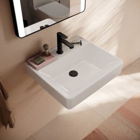 hansgrohe Xanuia Q Waschtisch 550/480 mit Hahnloch ohne Überlauf, SmartClean hansgrohe Xanuia Q Waschtisch 550/480 mit Hahnloch ohne Überlauf, SmartClean