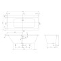 Villeroy & Boch Taro rechteckige Badewanne 180 x 80 cm