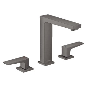 hansgrohe Metropol 3-Loch Waschtischarmatur 160 mit Hebelgriffen und Push-Open Ablaufgarnitur hansgrohe Metropol 3-Loch Waschtischarmatur 160 mit Hebelgriffen und Push-Open Ablaufgarnitur