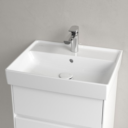 Villeroy & Boch Collaro Schrankwaschtisch 55 cm mit Überlauf, 1 Hahnloch
