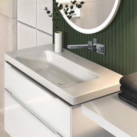 Villeroy & Boch Subway 3.0 Schrankwaschtisch 100 cm, ohne Hahnloch, ohne Überlauf