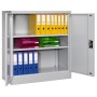 Wolfstahl Büro Stahlschrank - Aktenschrank Lichtgrau abschliessbar 92x42x100cm, zerlegt