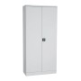 Wolfstahl Büro Stahlschrank - Aktenschrank Lichtgrau abschliessbar 92x42x195cm, aufgebaut
