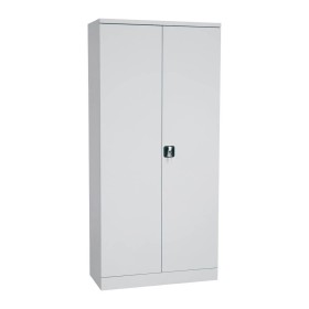 Wolfstahl Büro Stahlschrank - Aktenschrank Lichtgrau abschliessbar 92x42x195cm, aufgebaut Wolfstahl Büro Stahlschrank - Aktenschrank Lichtgrau abschliessbar 92x42x195cm, aufgebaut