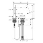 hansgrohe Tecturis E 2-Loch Waschtischarmatur 150 CoolStart wassersparend+ mit Ablaufgarnitur