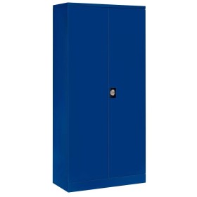 Wolfstahl Büro Stahlschrank - Aktenschrank Enzianblau abschliessbar 92x42x195cm, aufgebaut Wolfstahl Büro Stahlschrank - Aktenschrank Enzianblau abschliessbar 92x42x195cm, aufgebaut