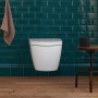 Duravit ME by Starck Wand-WC Compact Rimless mit HygieneGlaze