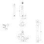 Villeroy & Boch Universal Taps & Fittings Unterputz-Thermostat-Set inkl. Regenbrause und Handbrause