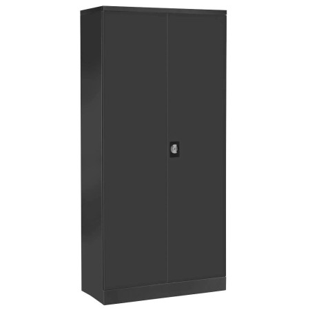 Wolfstahl Büro Stahlschrank - Aktenschrank Anthrazit abschliessbar 92x42x195cm, aufgebaut