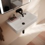hansgrohe Xanuia Q Waschtisch Compact 650/390 ohne Hahnloch mit Überlauf, SmartClean
