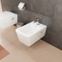 hansgrohe EluPura Original Q Wand Bidet 540 mit Hahnloch und Überlauf, SmartClean