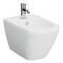 VitrA Integra Square Wand-Bidet mit Überlaufloch, 1 Hahnloch mittig, ohne seitliche Löcher