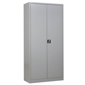Wolfstahl Büro Stahlschrank - Aktenschrank Lichtgrau abschliessbar 92x42x195cm, aufgebaut Wolfstahl Büro Stahlschrank - Aktenschrank Lichtgrau abschliessbar 92x42x195cm, aufgebaut