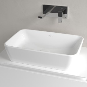 Villeroy & Boch Architectura Aufsatzwaschbecken, 60 x 40,5 x 15,5 cm, mit Überlauf, ungeschliffen