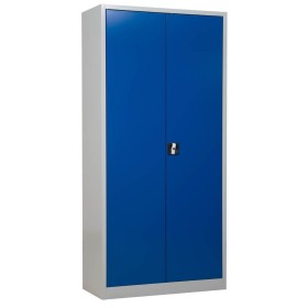 Wolfstahl Büro Stahlschrank - Aktenschrank Enzianblau abschliessbar 92x42x195cm, aufgebaut Wolfstahl Büro Stahlschrank - Aktenschrank Enzianblau abschliessbar 92x42x195cm, aufgebaut