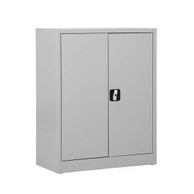 Wolfstahl Büro Stahlschrank - Aktenschrank Lichtgrau abschliessbar 80x38x100cm, aufgebaut Wolfstahl Büro Stahlschrank - Aktenschrank Lichtgrau abschliessbar 80x38x100cm, aufgebaut