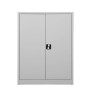 Wolfstahl Büro Stahlschrank - Aktenschrank Lichtgrau abschliessbar 92x42x120cm, aufgebaut