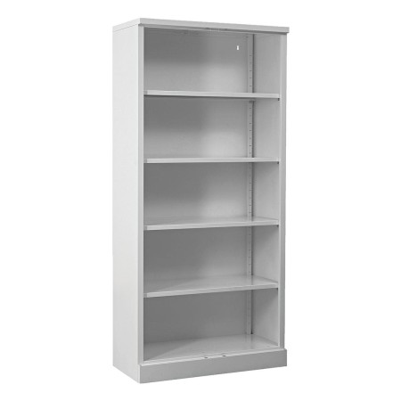 Wolfstahl Büro Stahlschrank - Aktenregal stahl 4 Fachböden 92x42x195cm verkehrsweiss