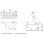 Villeroy & Boch Oberon Solo Badewanne 170 x 75 cm, Hydropool Comfort, Technik Position 1