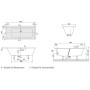 Villeroy & Boch Subway Duo-Badewanne 190 x 90 cm, Hydropool Entry, Technik Position 2
