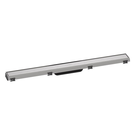 hansgrohe RainDrain Match Fertigset Duschrinne 80 cm, mit höhenverstellbarem Rahmen