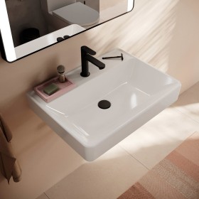 hansgrohe Xanuia Q Waschtisch 650/480 mit Hahnloch ohne Überlauf hansgrohe Xanuia Q Waschtisch 650/480 mit Hahnloch ohne Überlauf