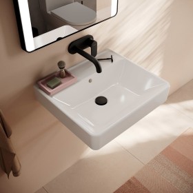 hansgrohe Xanuia Q Waschtisch 550/480 ohne Hahnloch mit Überlauf, SmartClean hansgrohe Xanuia Q Waschtisch 550/480 ohne Hahnloch mit Überlauf, SmartClean