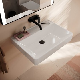 hansgrohe Xanuia Q Waschtisch 650/480 ohne Hahnloch und Überlauf, SmartClean hansgrohe Xanuia Q Waschtisch 650/480 ohne Hahnloch und Überlauf, SmartClean