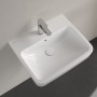 Villeroy & Boch O.novo Aufsatzwaschtisch 55 x 46 cm mit Überlauf, 1 Hahnloch
