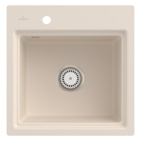 Villeroy & Boch Subway Style 50 S FLAT flächenbündige Spüle, Ablaufgarnitur mit Handbetätigung, inkl. Abtropfgitter