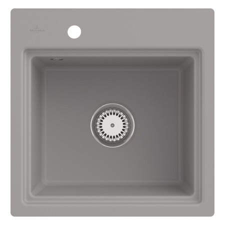 Villeroy & Boch Subway Style 50 S FLAT flächenbündige Spüle, Ablaufgarnitur mit Handbetätigung, inkl. Abtropfgitter