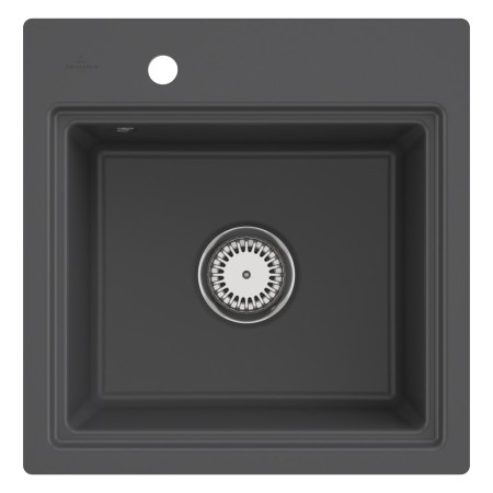 Villeroy & Boch Subway Style 50 S FLAT flächenbündige Spüle, Ablaufgarnitur mit Handbetätigung, inkl. Abtropfgitter