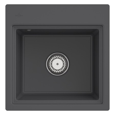 Villeroy & Boch Subway Style 50 S FLAT flächenbündige Spüle, Ablaufgarnitur mit Handbetätigung, inkl. Abtropfgitter