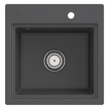 Villeroy & Boch Subway Style 50 S FLAT flächenbündige Spüle, Ablaufgarnitur mit Handbetätigung, inkl. Abtropfgitter