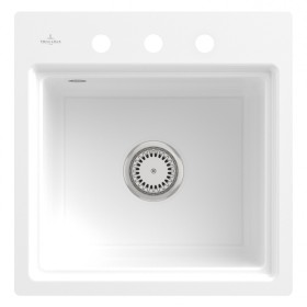 Villeroy & Boch Subway Style 50 S FLAT flächenbündige Spüle, Ablaufgarnitur mit Handbetätigung, inkl. Abtropfgitter Villeroy & Boch Subway Style 50 S FLAT flächenbündige Spüle, Ablaufgarnitur mit Handbetätigung, inkl. Abtropfgitter