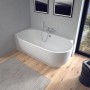 Duravit Luv Badewanne Ecke links 185 x 95 cm
