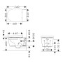 hansgrohe EluPura S Wand WC Set 540 AquaFall Flush mit WC-Sitz mit SoftClose und QuickRelease