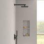 Villeroy & Boch Taro Duschsystem mit Brausehalter, Stabhandbrause und UP-Einhebel-Armatur